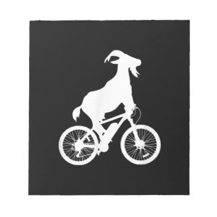 Goat Bicycle Rider Funny Goat Lover Graphic Notepad