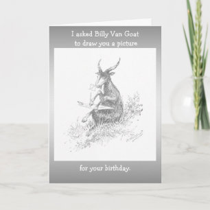 Goat Birthday Card