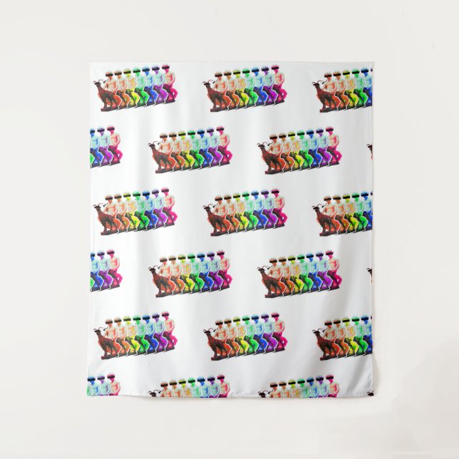 Goat Boy Rainbow Tapestry (Front)