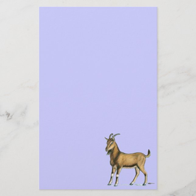 Goat:  Brown Stationery (Front)