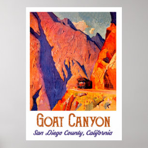Goat Canyon, San Diego, California Poster