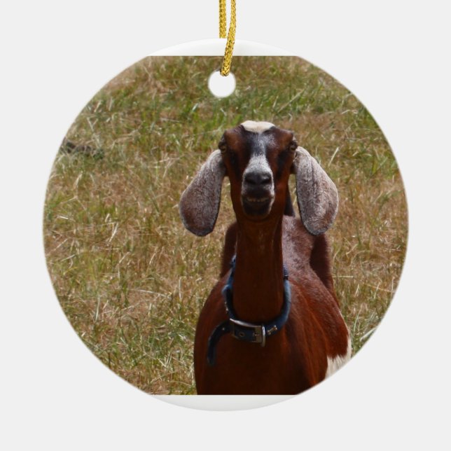 Goat Ceramic Ornament (Front)