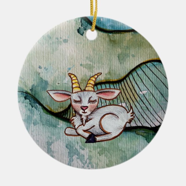 Goat                                               ceramic ornament (Front)