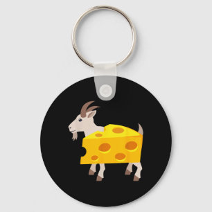 Goat Cheese Funny Lazy Halloween Costume Key Ring
