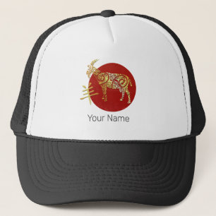 Goat Chinese Zodiac Horoscope Constellation Sign Trucker Hat