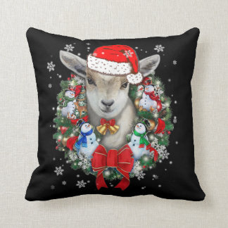 Goat Christmas Ornament Cushion