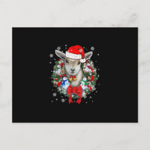 Goat Christmas Ornament Decoration Gift Xmas Gift Postcard
