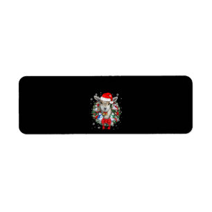 Goat Christmas Ornament Decoration Gift Xmas Gift Return Address Label