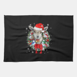 Goat Christmas Ornament Decoration Gift Xmas Gift Tea Towel