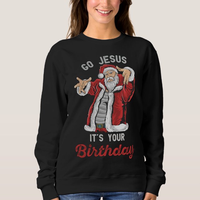 Goat Christmas Pajama Goat Lovers Ugly Christmas Sweatshirt (Front)