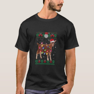 Goat Christmas Sweater Goat Christmas Tree Lights