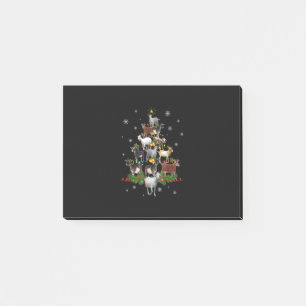Goat Christmas Tree Snow Goat Xmas Post-it Notes