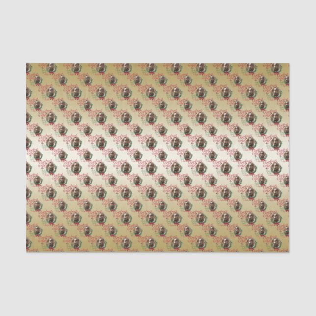 GOAT | Christmas Wishes Baby Goat Kisses Boer Tissue Paper (Front)