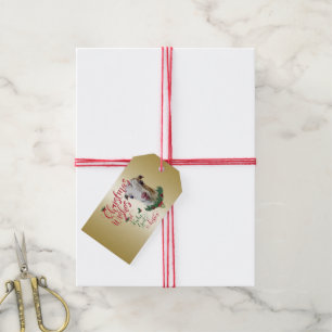 GOAT Christmas Wishes Baby Goat Kisses LaMancha Gift Tags
