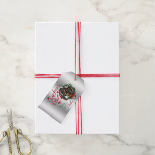 GOAT Christmas Wishes Baby Goat Kisses Nubian 2 Gift Tags
