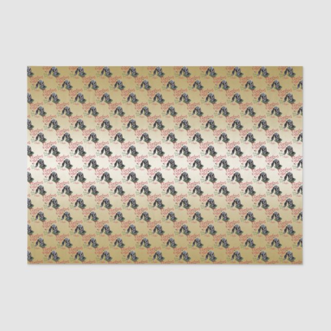 GOAT | Christmas Wishes Baby Goat Kisses Nubian 2 Tissue Paper (Front)