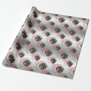 GOAT   Christmas Wishes Baby Goat Kisses Nubian 3 Wrapping Paper