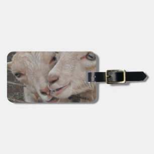 Goat Couple Luggage Tag