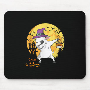 Goat Dabbing Witch Pumpkin Funny Dog Halloween Mouse Pad