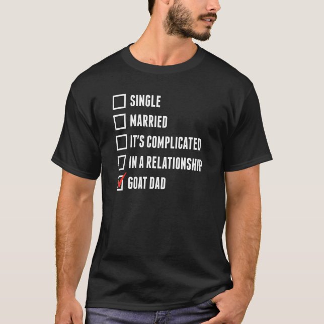 Goat Dad Father T-Shirt (Front)