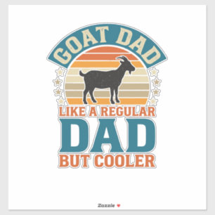 Goat Dad Like a Regular Dad But Cooler Vintage Shi