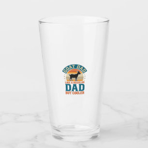 Goat Dad Like a Regular Dad But Cooler Vintage Shi Glass