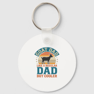 Goat Dad Like a Regular Dad But Cooler Vintage Shi Key Ring