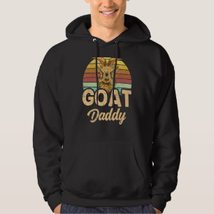 Goat Daddy Owner Animal Pet Dad Father Papa Fath Hoodie