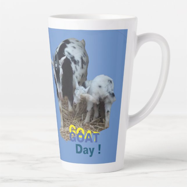 GOAT Day Cust. BG Colour Latte Mug (Right)