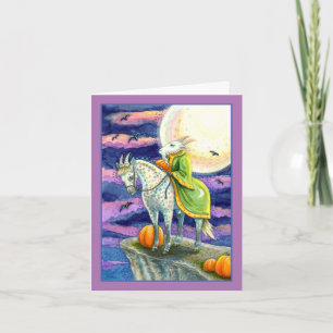 GOAT DEMON, SURE FOOTED STEED FANTASY HALLOWEEN HOLIDAY CARD