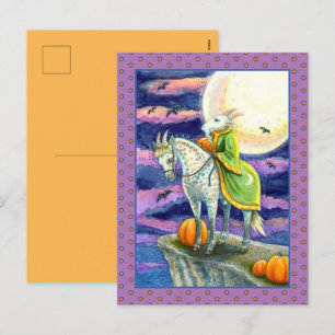 GOAT DEMON, SURE FOOTED STEED FANTASY HALLOWEEN HOLIDAY POSTCARD