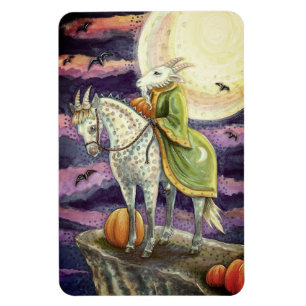 GOAT DEMON, SURE FOOTED STEED FANTASY HALLOWEEN MAGNET