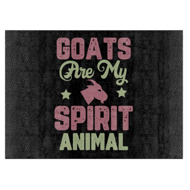 Goat design cutting board (Front)