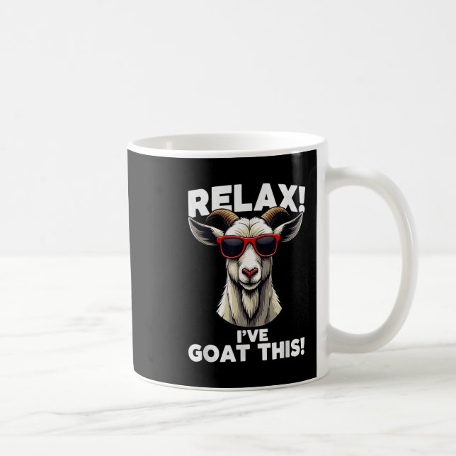 Goat Design For Men Women Goat Themed Domestic Fun Coffee Mug (Right)
