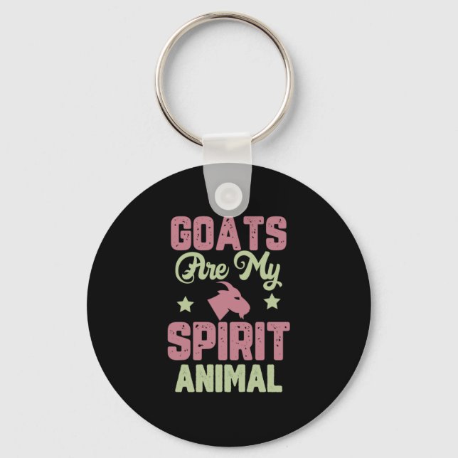 Goat design key ring (Front)