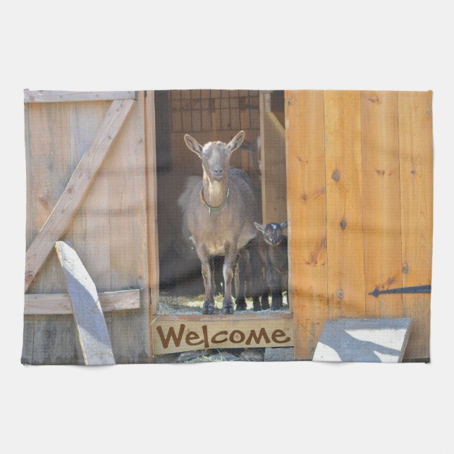 Goat Dish Towel (Horizontal)
