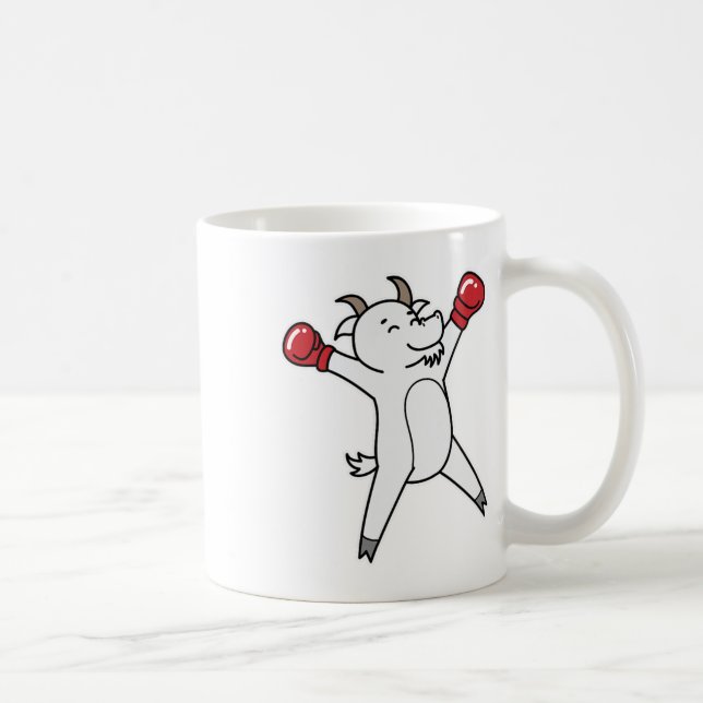 Goat Does Boxing  Coffee Mug (Right)