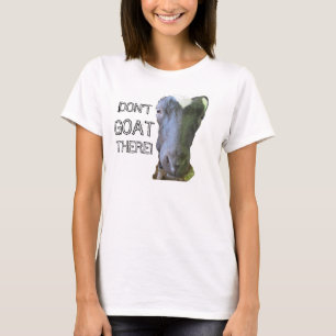 Goat "DON'T GOAT THERE" Womens Spaghetti Tank