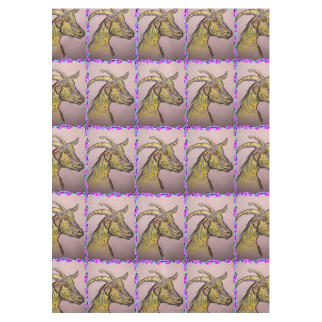 goat drawing tablecloth (Front)