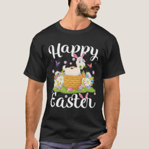 Goat Easter Egg Hunting Floral Goat Easter Sunday T-Shirt