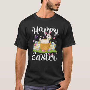 Goat Easter Egg Hunting Floral Goat Easter Sunday T-Shirt