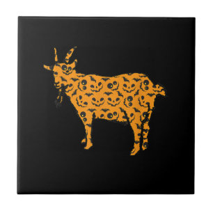 Goat Easy Halloween Outfit Ceramic Tile