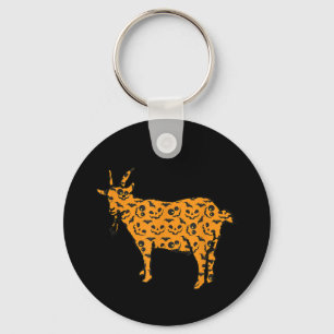 Goat Easy Halloween Outfit Key Ring