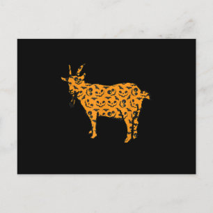 Goat Easy Halloween Outfit Postcard