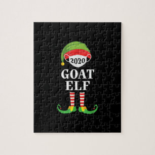 Goat Elf Matching Christmas Group Party Family Jigsaw Puzzle