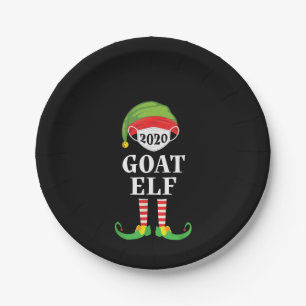 Goat Elf Matching Christmas Group Party Family Paper Plate