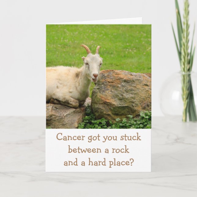Goat Encouragement Cancer Support Card (Front)