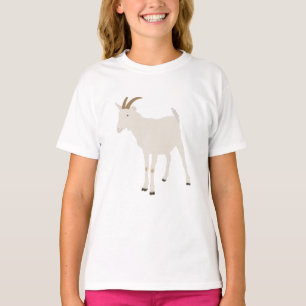 Goat Farm Animal Illustration T-Shirt