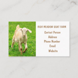 Goat Farm Country  Business Card