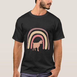 Goat Farm Farmer Farming Animal Rainbow T-Shirt